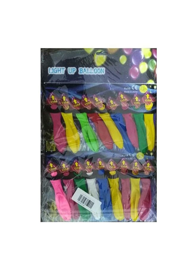 Blinking And Flashing Led Balloons Pack Of 18 Balloons
