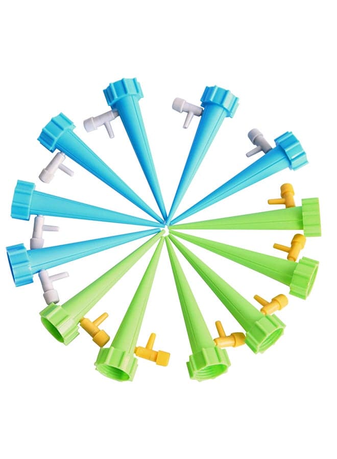 12-Piece Automatic Plant Waterer Devices Set Green/Blue