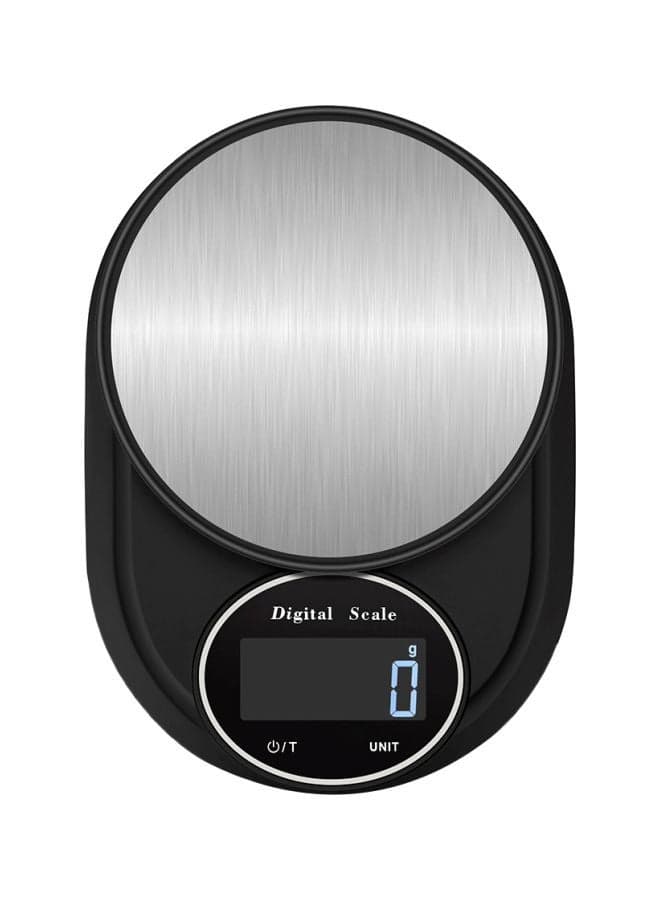 Digital Kitchen Scale Black/Silver 19.8x14.1x3.1centimeter