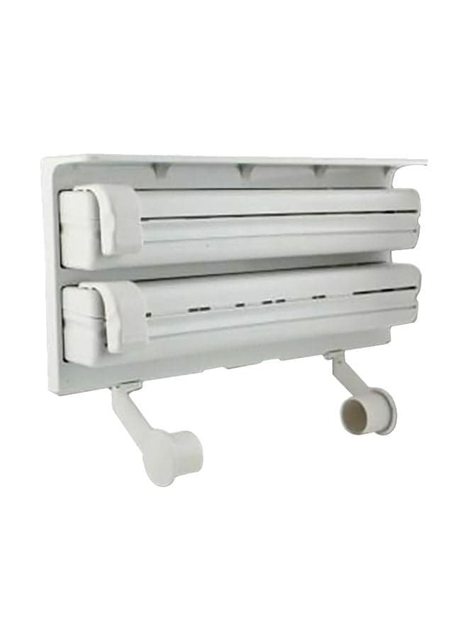Triple Slot Tissue Paper Holder White 35cm