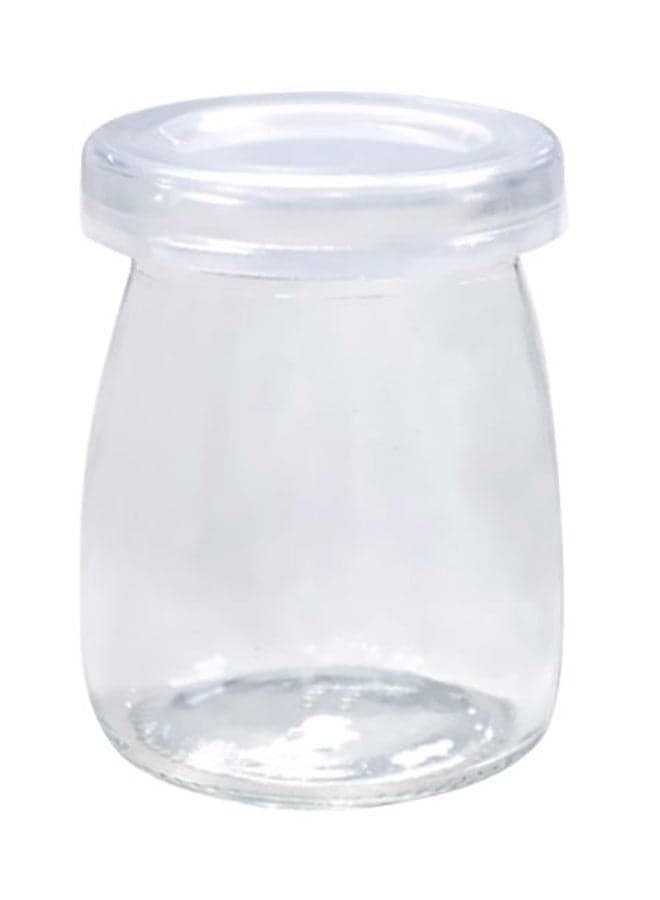 6-Piece Glass Pudding Jars Clear 75x51mm