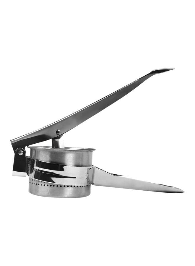 Stainless Steel Potato Masher With Replacement Filter Bottom Net Silver 27.3x10.5cm