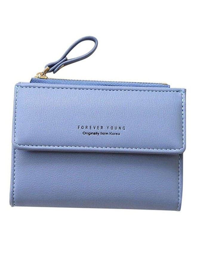 Multifunctional Leather Wallet Blue