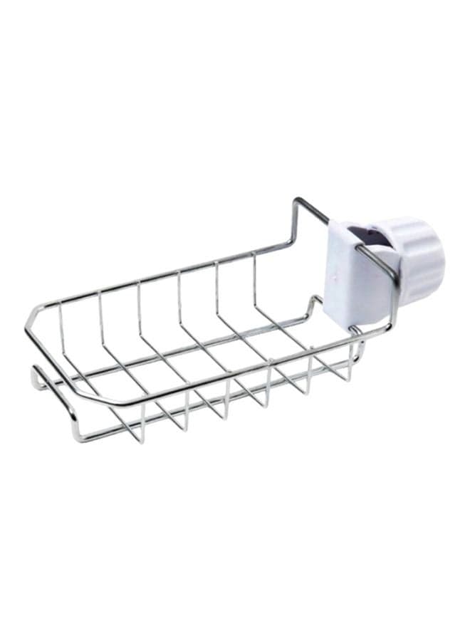2-Piece Hanging Storage Rack Set Silver 17x10x6.5cm