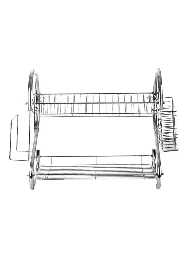 Multifunctional Storage Rack Silver 44x26.5x11.5cm