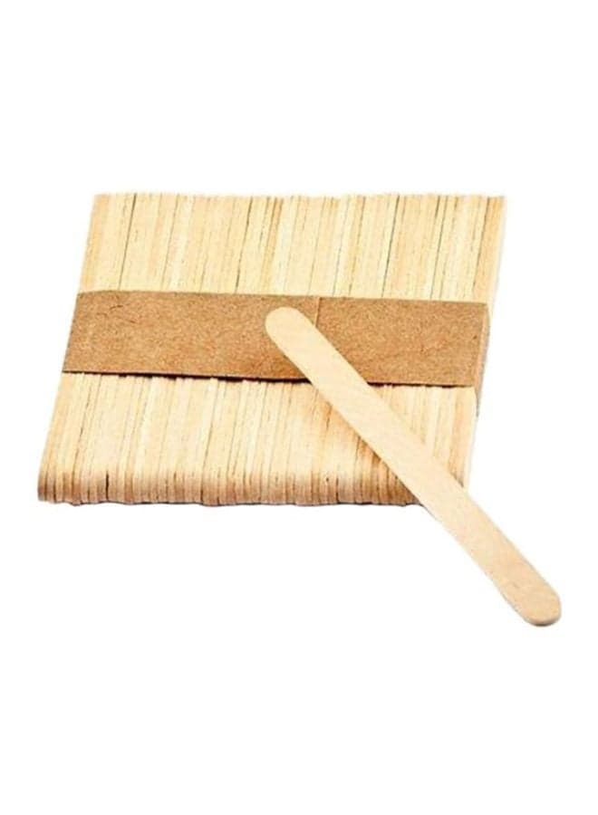 250-Piece Wooden Ice Cream Sticks Set Light Brown 10cm