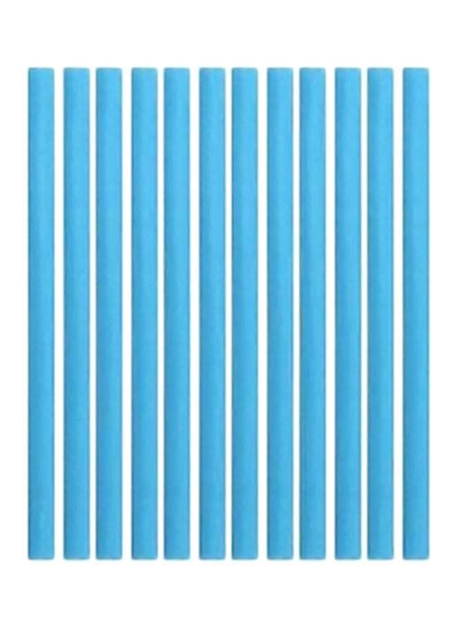 12-Piece Drain Cleaning Stick Set Blue 11.7cm