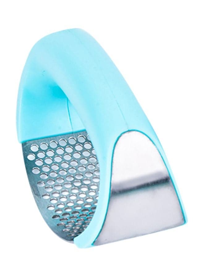 Stainless Steel Rocker Garlic Crusher Light Blue/Silver 10.7x5.6x7cm