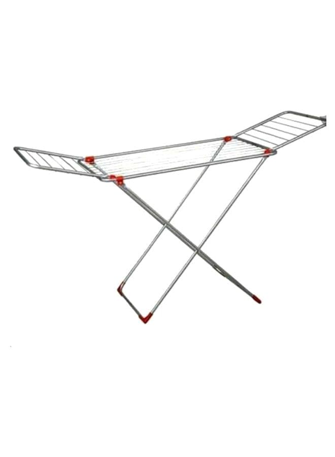 Laundry Dryer Rack Silver/Red