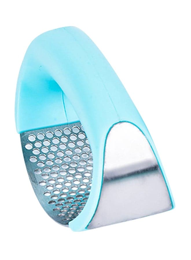 Stainless Steel Garlic Crusher Blue/Silver 11 x 5cm