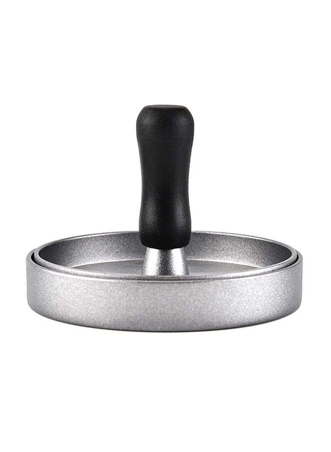 Non-Stick Zinc Alloy Presser for Barbecue Grilling Black 4.2 x 4.2 x 3.5inch
