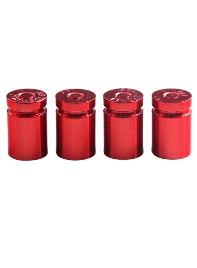 4-Piece Wheel Air Pressure Valve Cap Set