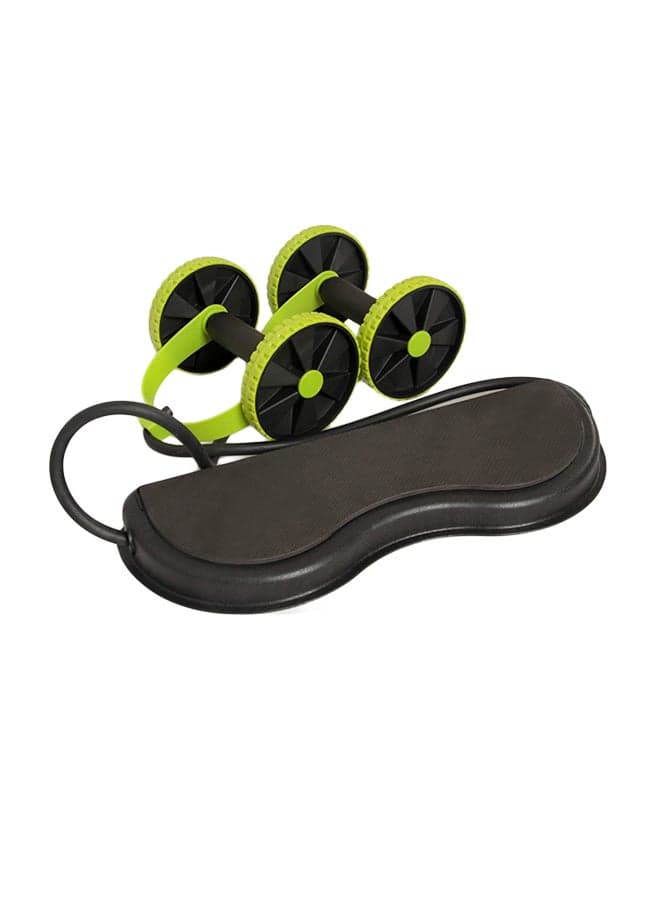 Wheel Double Roller With Resistance Bands Knee Mat 14 x 5 x 6inch
