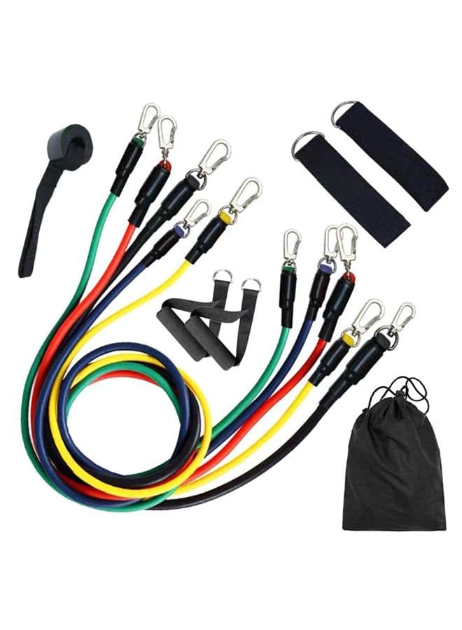 11-Piece Resistance Exercise Bands Set