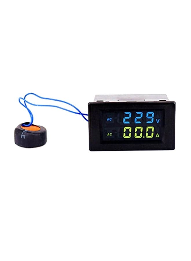 LCD Digital Voltage Meter Tester Black 68 x 38mm