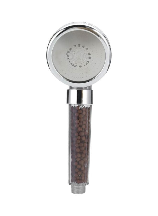 Hand Held SPA Shower Head Silver/Brown
