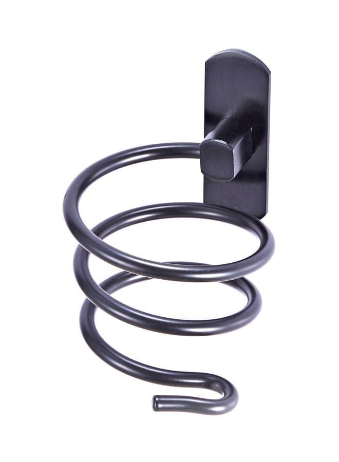 Wall Mounted Hair Dryer Holder Black 14.4x12cm
