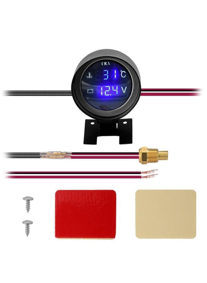 Round LED Digital Water Temperature Gauge