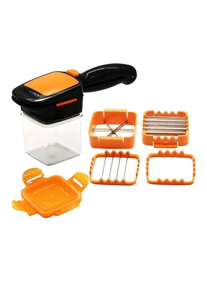 Multifunction Fruits And Vegetables Cutter Orange/Black 215x80x118mm