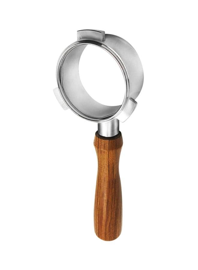 Stainless Steel Coffee Bottomless Portafilter Brown/Silver 54mm