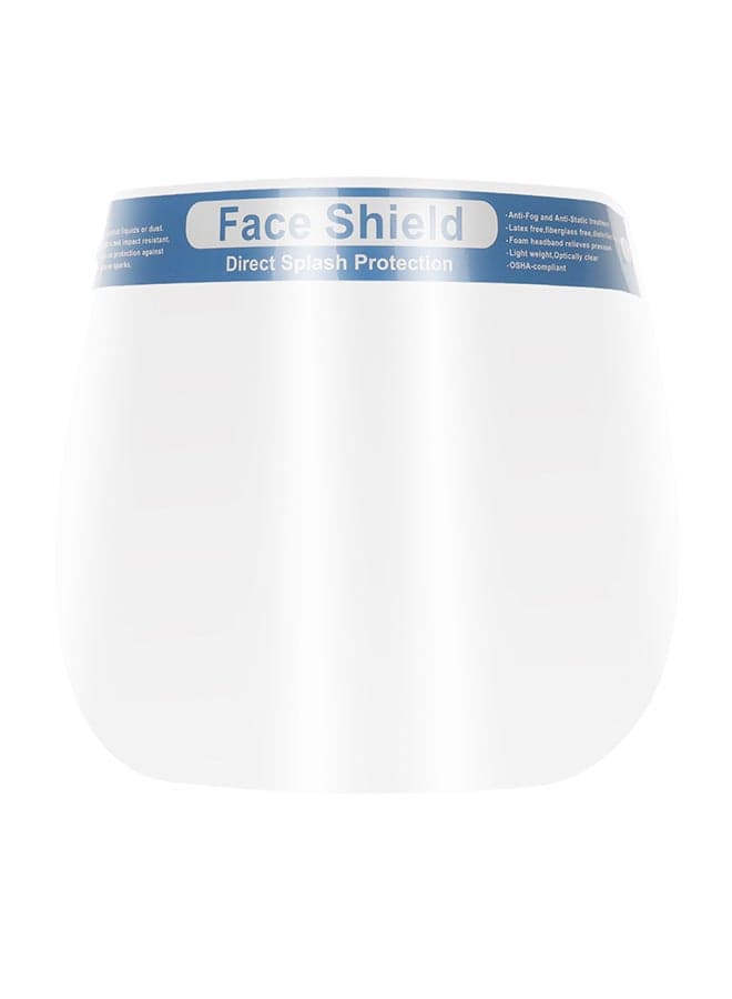 10-Piece Protective Isolation Protective Face Shield Clear 40 x 30 x 5cm