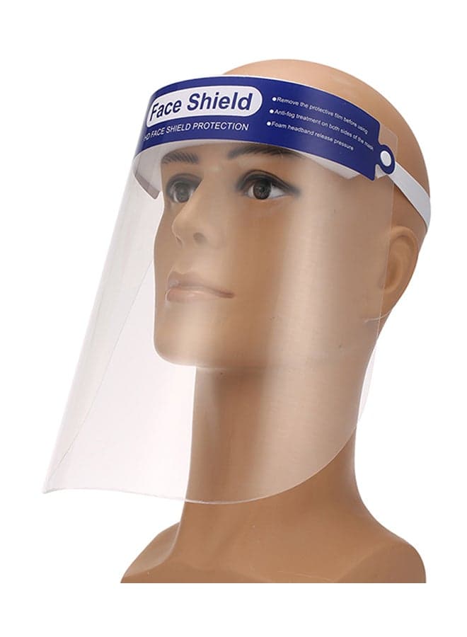 10-Piece Protective Isolation Protective Face Shield Clear 35 x 25 x 6cm