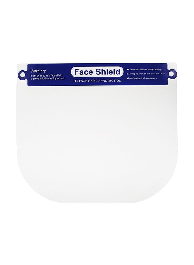 2-Piece Protective Isolation Protective Face Shield Clear 32 x 22 x 3cm
