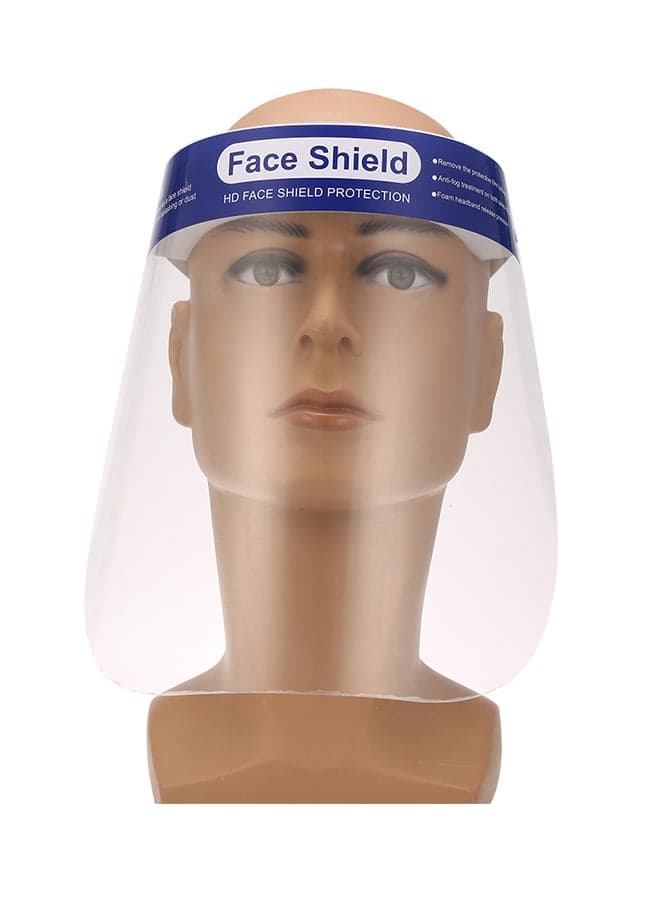 5-Piece Protective Isolation Protective Face Shield Clear 35 x 25 x 5cm