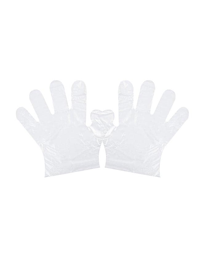 100-Piece Disposable Safety Gloves Clear 20 x 10 x 4cm
