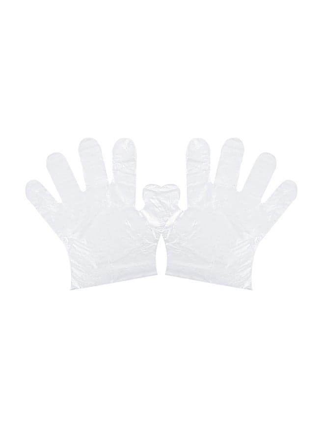 100-Piece Disposable Safety Gloves Clear 25 x 16 x 2cm