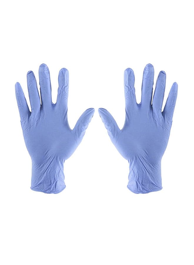 50-Piece Disposable Gloves Blue XL