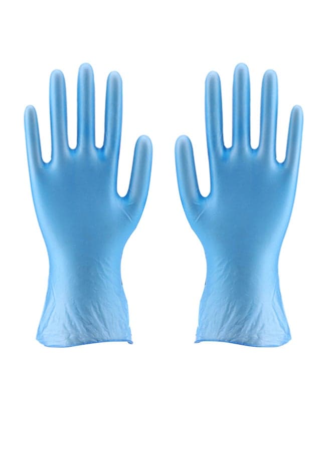 100-Piece Disposable Nitrile Gloves Blue 22 x 12 x 6.8cm