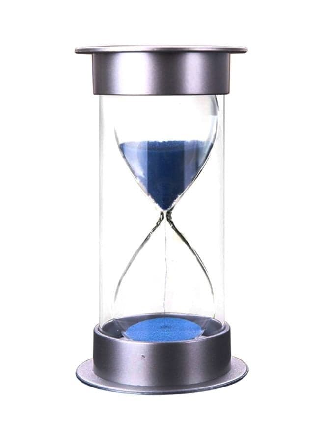 Round Hourglass Timer Silver/Blue