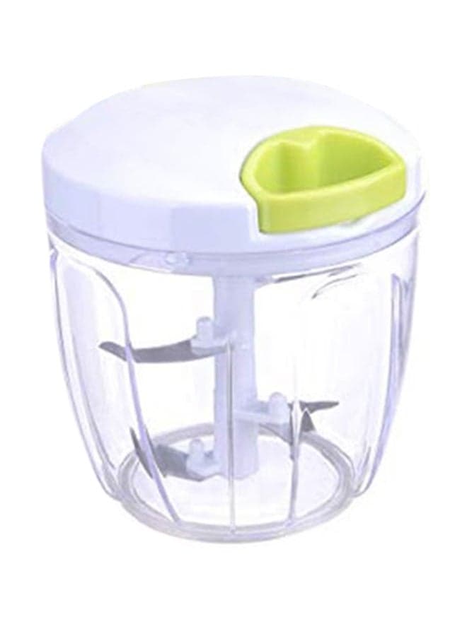 Manual Vegetable Chopper White/Clear 0.9Liters