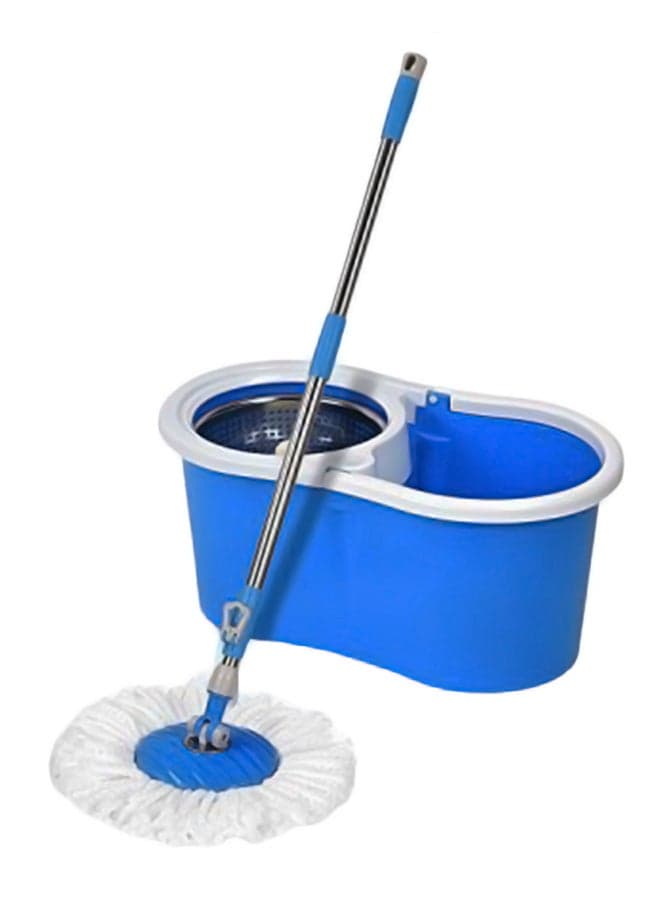 Home Magic Floor Cleaning Mop And Bucket Blue/White/Silver