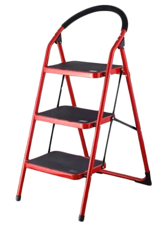3 Steps Ladder Red/Black 100centimeter