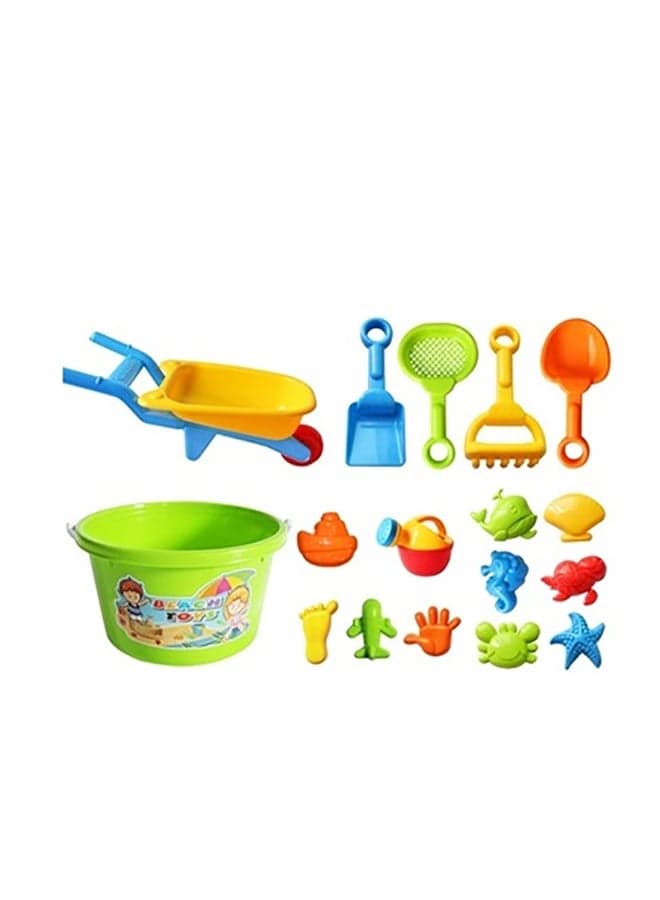 17-Piece Kids Beach Sand Toys Set