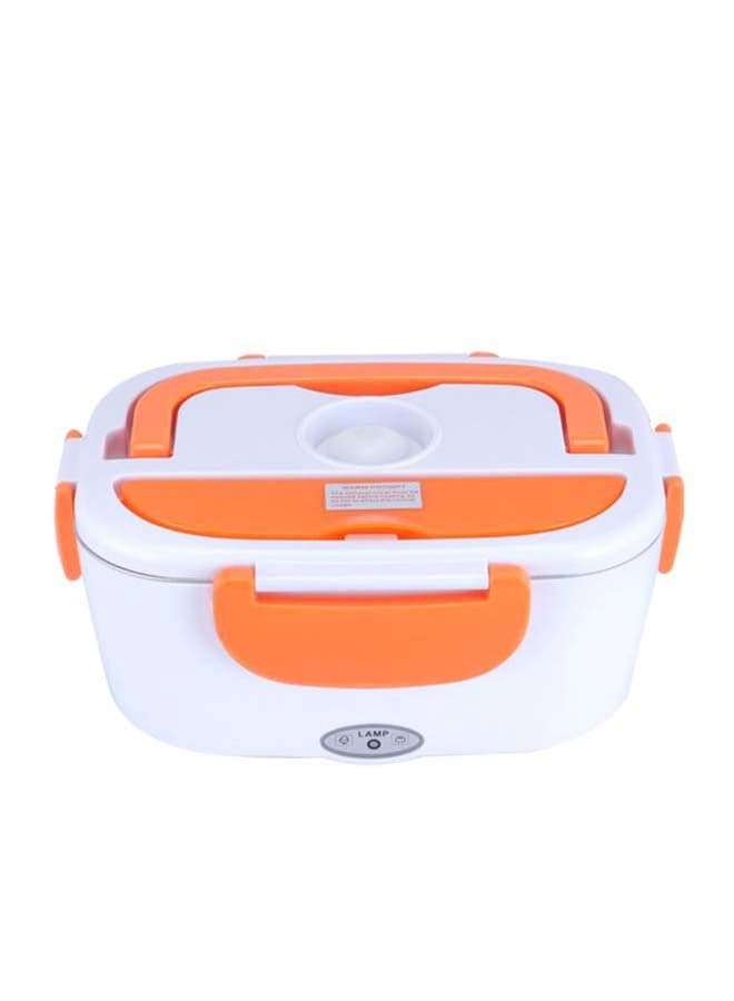 Portable Electric Lunch Box Orange/White