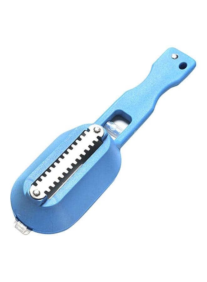 Fish Scale Remover With Cutting Knife Blue/Silver 25cm