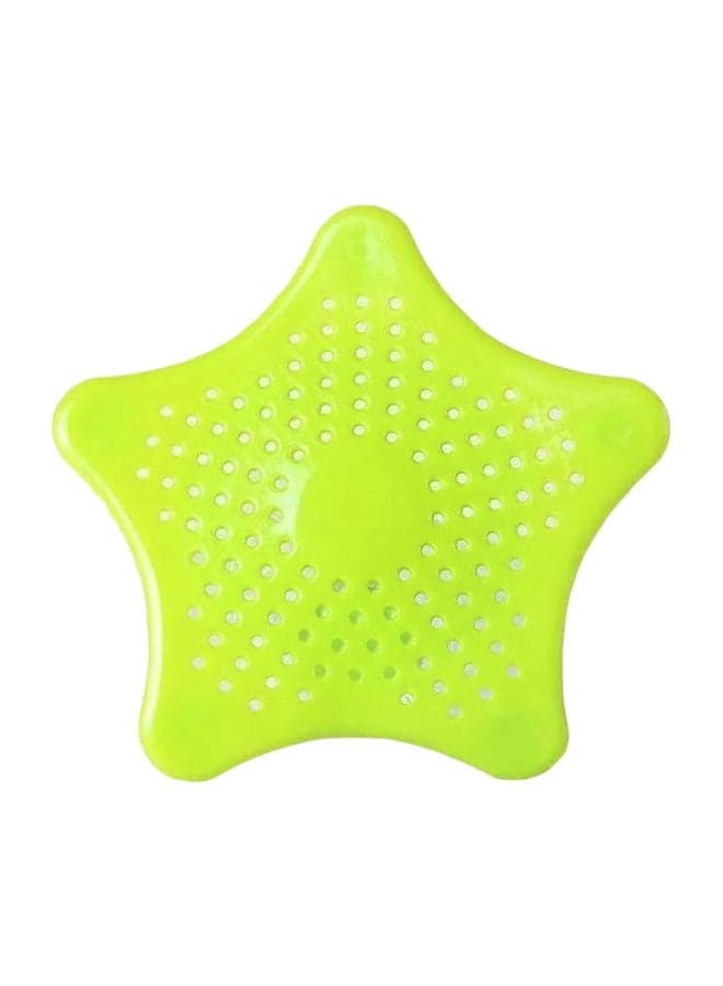Star Shaped Sink Drain Filter Cover Green 10cm