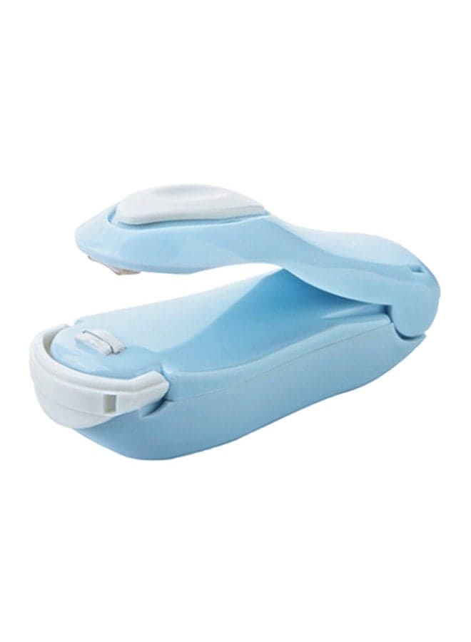 Portable Mini Plastic Bag Sealing Machine Blue 10 x 3.7 x 4.5cm