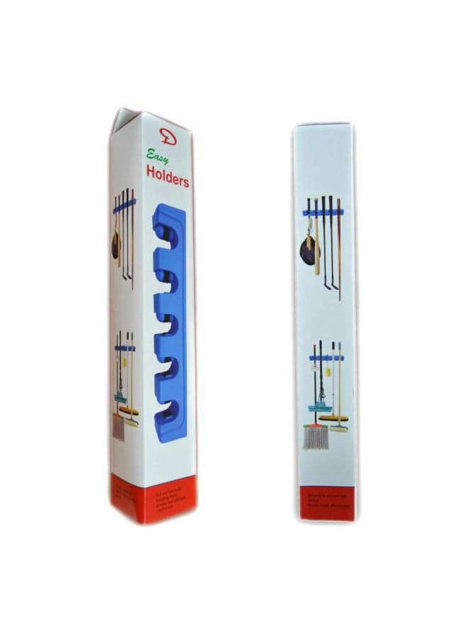 Wall Mount Mop And Broom Holder Blue 1000grams