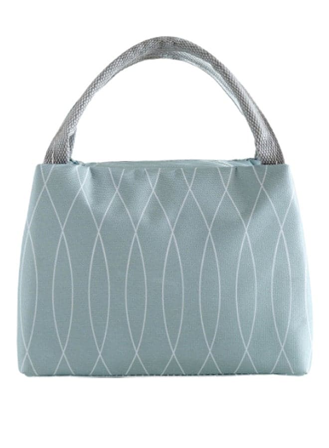 Reusable Lunch Bag Green/Grey 23 x 18centimeter