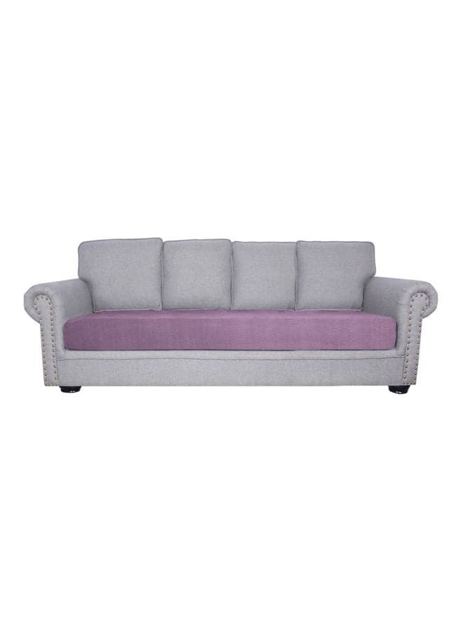 4-Seater Washable Sofa Slipcover Purple 35x9x25cm