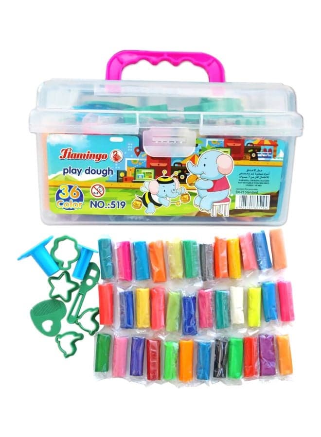 43-Piece 36-Colour Play Dough Modelling Clay Set PD001