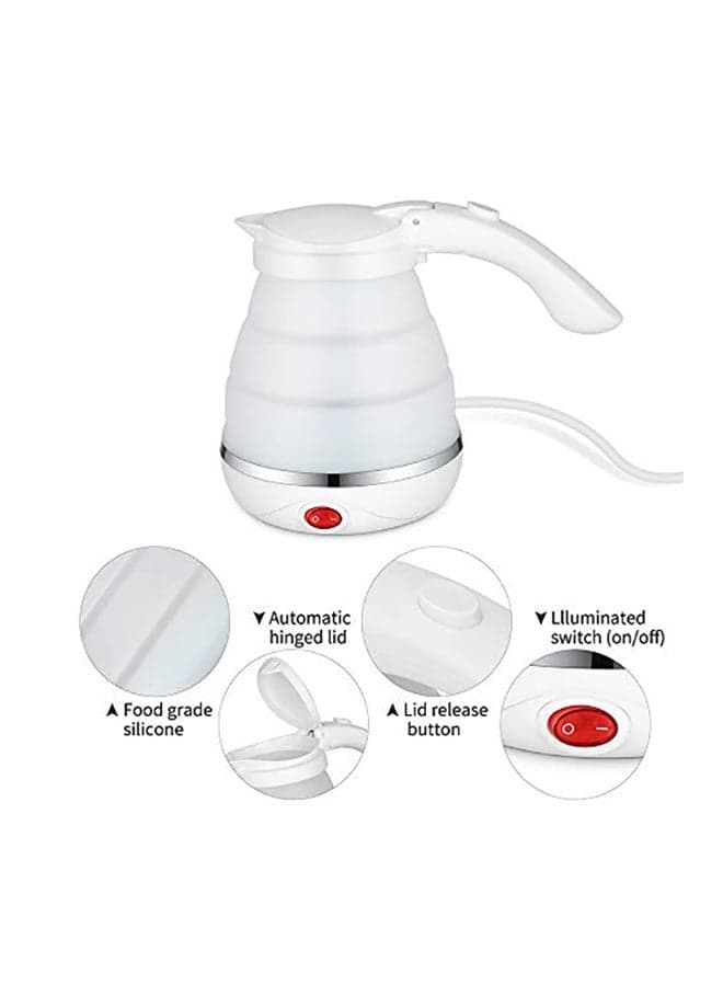 Travel Electric Kettle 750 milliliter 750 ml 300 W ZDSH White