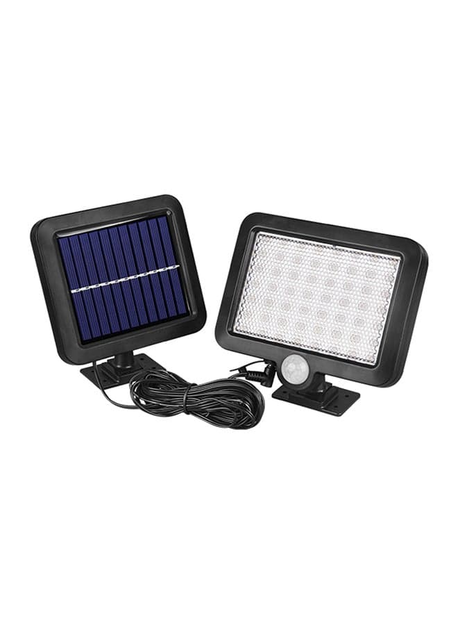 56-LED Induction Wall Solar Lamp Black 150 x 110ml
