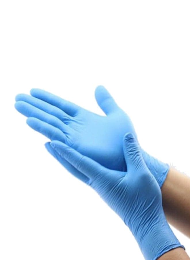 Nitrile Disposable Gloves, 100-Piece Multicolour 9cm