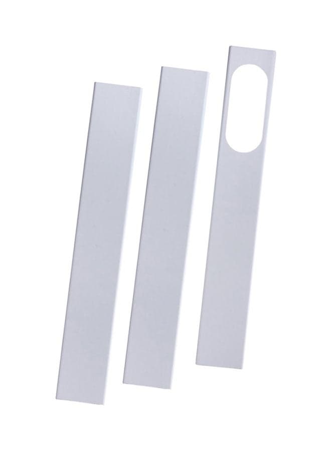 3-Piece Air Conditioner Window Vent Sealing Kit White