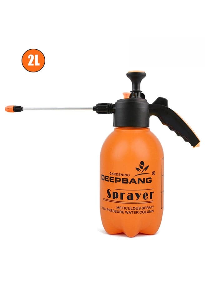 Garden Pump Handheld Water Sprayer Orange/Black 2Liters